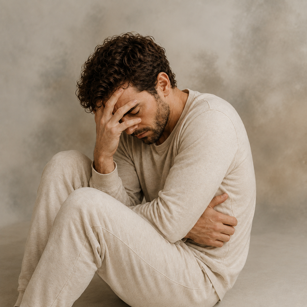 homme en état de stress pt