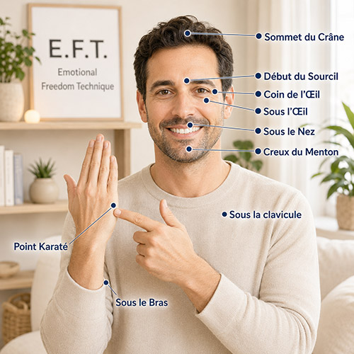 Démonstration des points E.F.T. pour effectuer la ronde